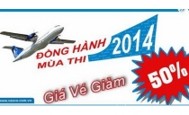 Hãng VASCO giảm 50% giá vé máy bay cho thí sinh đi thi đại học