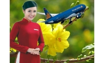 Vietnam Airlines vận chuyển đào, mai tết